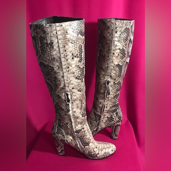 Sam Edelman Serephinia Snakeskin Tall Boots - Picture 4 of 7